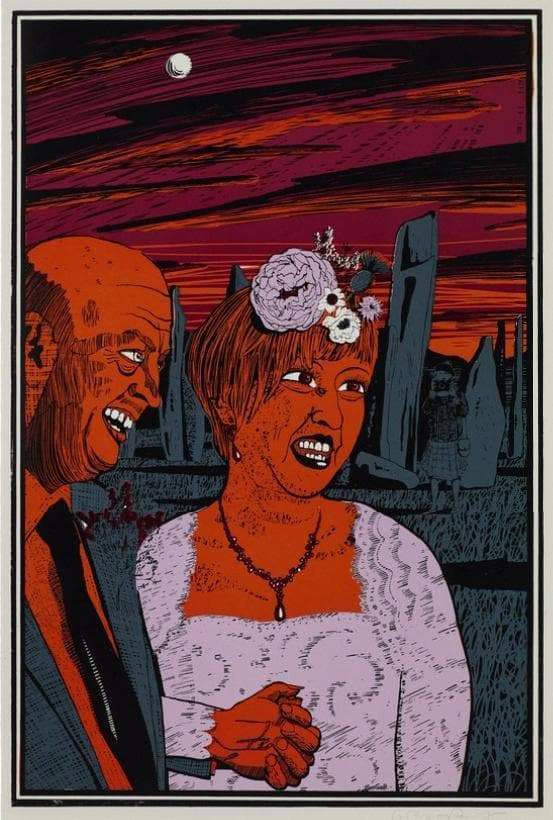 FRAMED Untitled 5 (Woodcut with Lithograph Signed Limited Edition Print of 68) By Grayson Perry | Enter Gallery