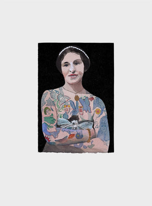 FRAMED Tattooed People Betty (Giclee Signed Limited Edition of 150) by Peter Blake | Enter Gallery