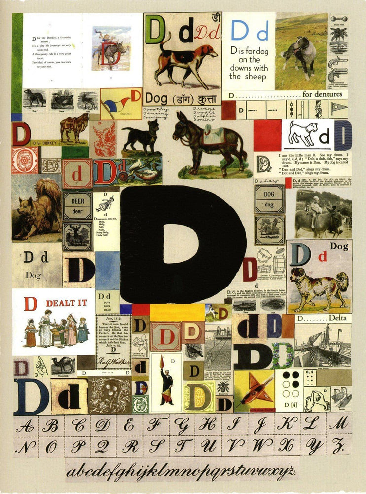 Alphabet : The letter D artwork by Peter Blake 