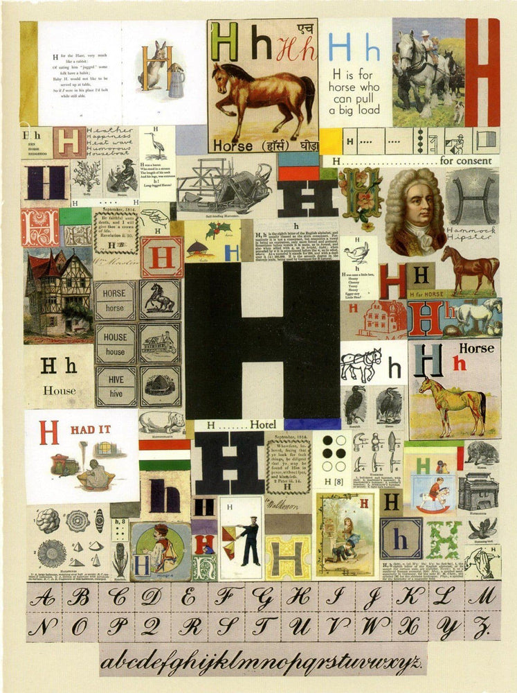 Alphabet : The letter H artwork by Peter Blake 
