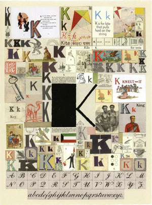 Alphabet: The letter K artwork by Peter Blake 