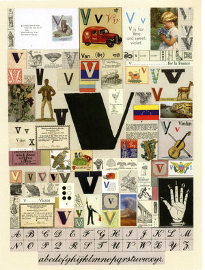Alphabet : The Letter V artwork by Peter Blake 
