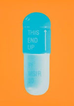 The Cure - Atomic Tangerine/Cornflower Blue/Ice Blue artwork by Damien Hirst 