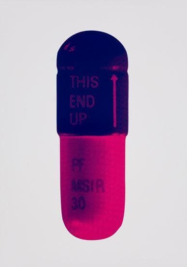 The Cure - Ice Pink/Mauve/Raspberry artwork by Damien Hirst 