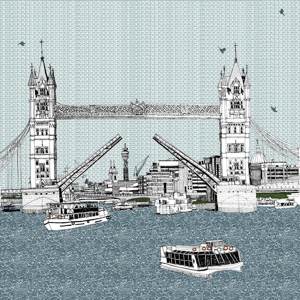 Tower Bridge artwork by Clare Halifax 