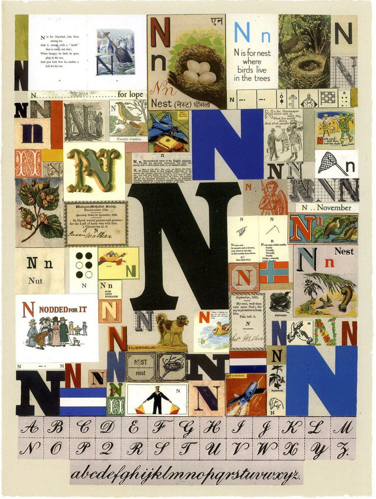 Alphabet : The Letter N artwork by Peter Blake 