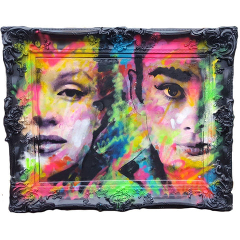 Marilyn vs Audrey artwork by Dan Pearce 