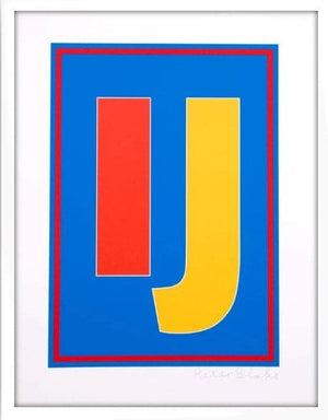 Framed Dazzle Alphabet, I&J