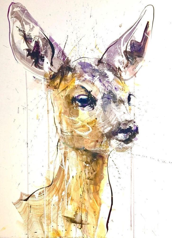 Doe, Hand Finished artwork by Dave White 