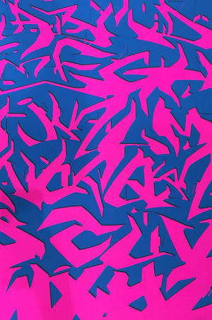 Alphabet Aerobics, Pink and Blue by Remi Rough | Enter Gallery