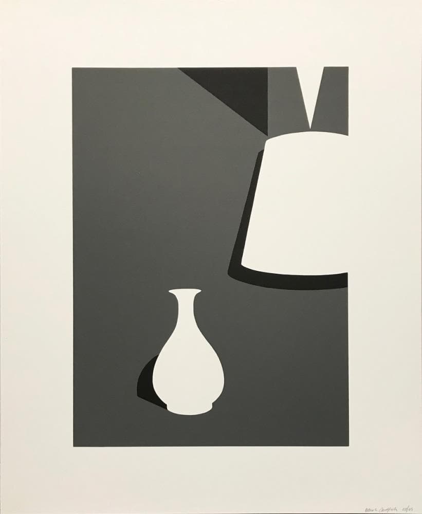 Lamp and Lung Ch'uan Ware artwork by Patrick Caulfield 