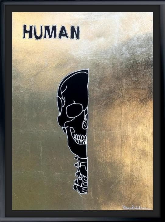 Framed Human, Gold Leaf