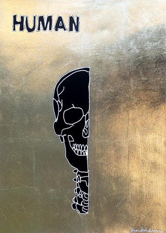 Human Gold Leaf artwork by Dan Baldwin 
