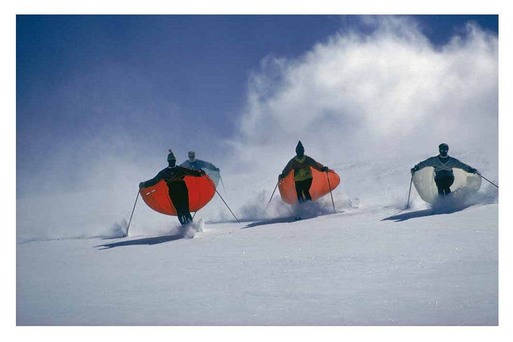 Caped Skiers artwork by Slim Aarons 