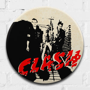 The Clash Debut Album Giant 3D Vintage Pin Badge by Tape Deck Art | Enter Gallery