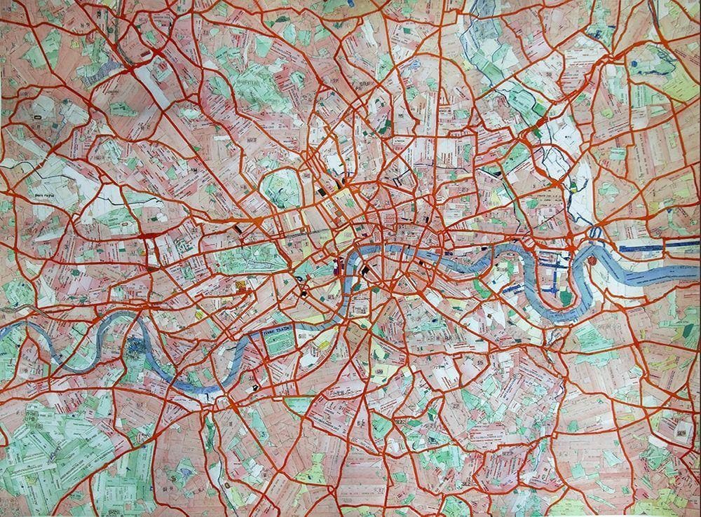 Travel Card Map artwork by Vicky Steane 