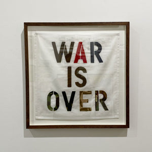 Framed War is Over, Military Fabric Tapestry