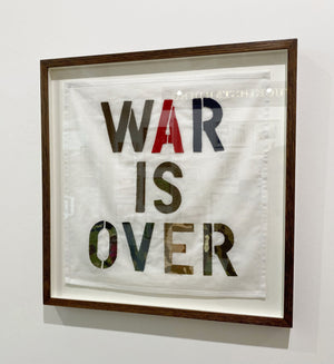 Framed War is Over, Military Fabric Tapestry