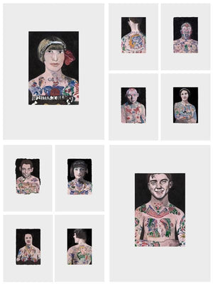 The Tattooed People - Set of 10 artwork by Peter Blake 