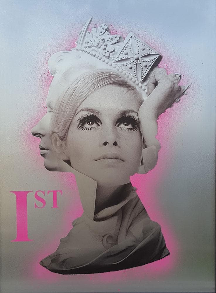 Twiggy is 1st Class Pink artwork by Dan Pearce 