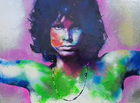 Jim Morrison Lizard King artwork by Dan Pearce 
