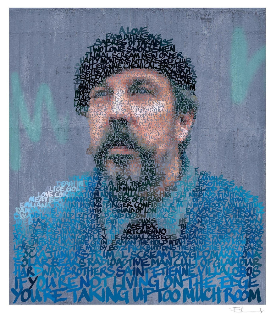 Andrew Weatherall artwork by Mike Edwards 