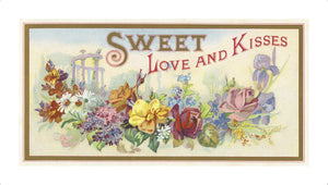 Sweet Love & Kisses, Hand Finished artwork by Ethel Rose 
