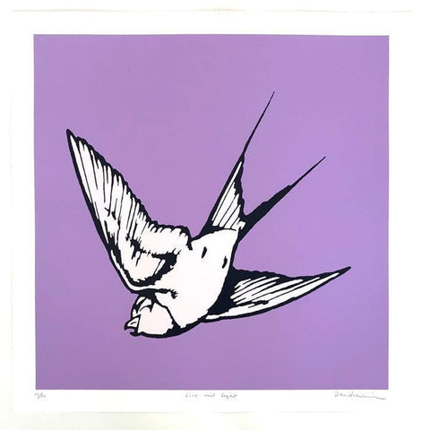Love and Light - Lilac and Blush Pink artwork by Dan Baldwin 
