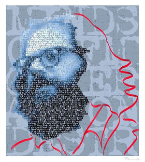 Allen Ginsberg, Large artwork by Mike Edwards 