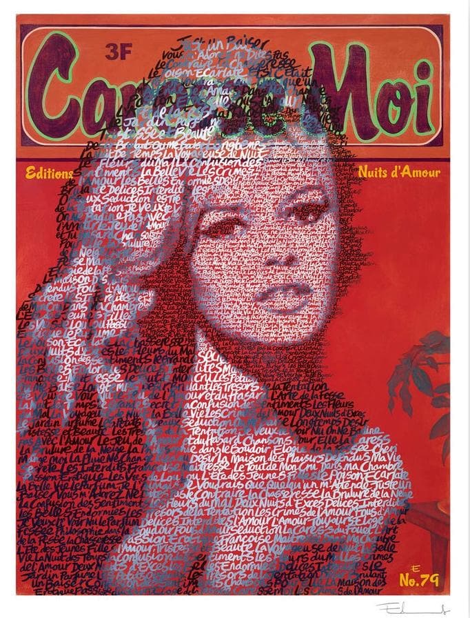 Brigitte Bardot artwork by Mike Edwards 