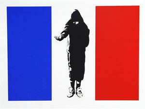 Homeless in Paris artwork by Blek Le Rat 