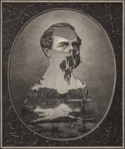 Silent Figure With Landscape, Man With Lake And Trees artwork by øjeRum 