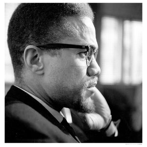 Malcolm X artwork by Michael Ochs 