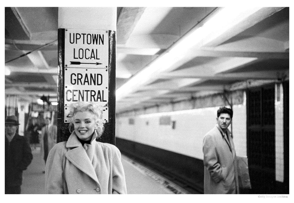 Marilyn In Grand Central Station artwork by Michael Ochs 