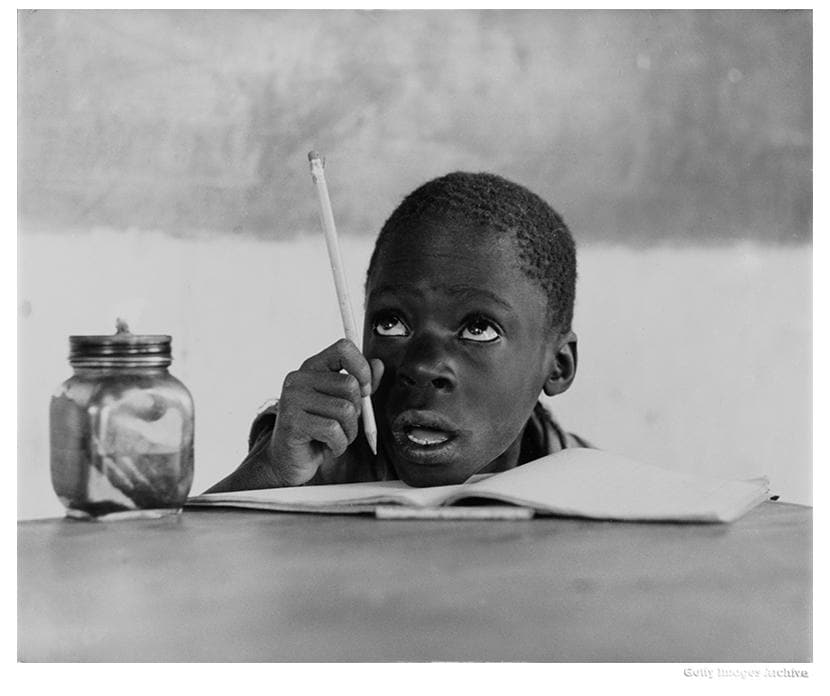 Schoolboy In Luanda artwork by Michael Ochs 