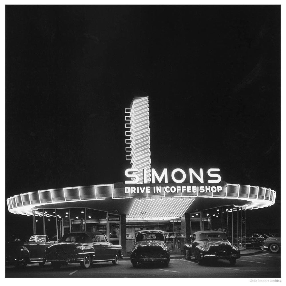 Simon's Drive-In Restaurant artwork by Michael Ochs 
