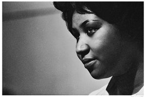 Recording of Aretha Franklin's Album This Girl's in Love with You At Atlantic Studios II artwork by Michael Ochs 