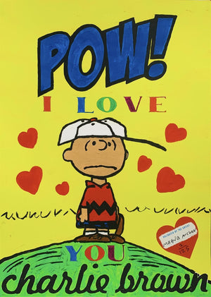 Pow! I Love You Charlie Brown by Magda Archer | Enter Gallery