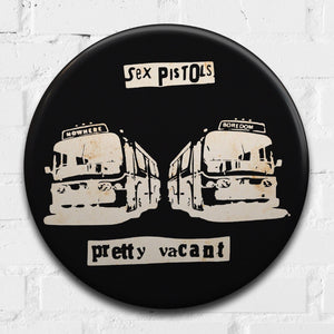 Sex Pistols, Pretty Vacant Giant 3D Vintage Pin Badge by Tape Deck Art | Enter Gallery