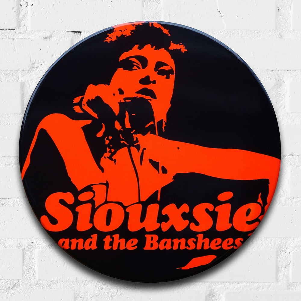 Siouxsie and the Bansheesz Giant 3D Vintage Pin Badge by Tape Deck Art | Enter Gallery