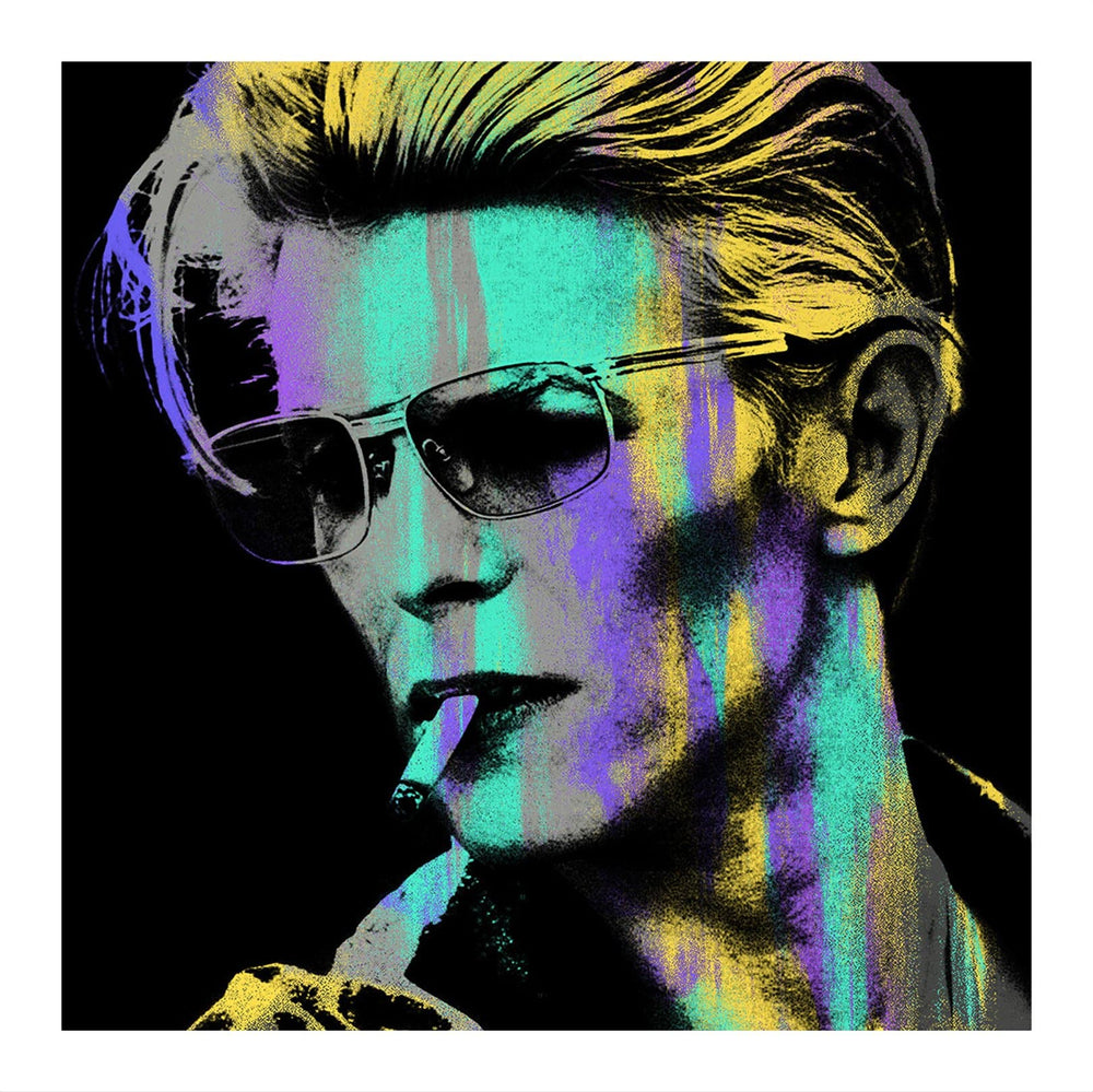 Blue Young Bowie, Small by Anthony Freeman | Enter Gallery