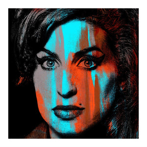 Amy Winehouse Blue Orange, Small by Anthony Freeman | Enter Gallery