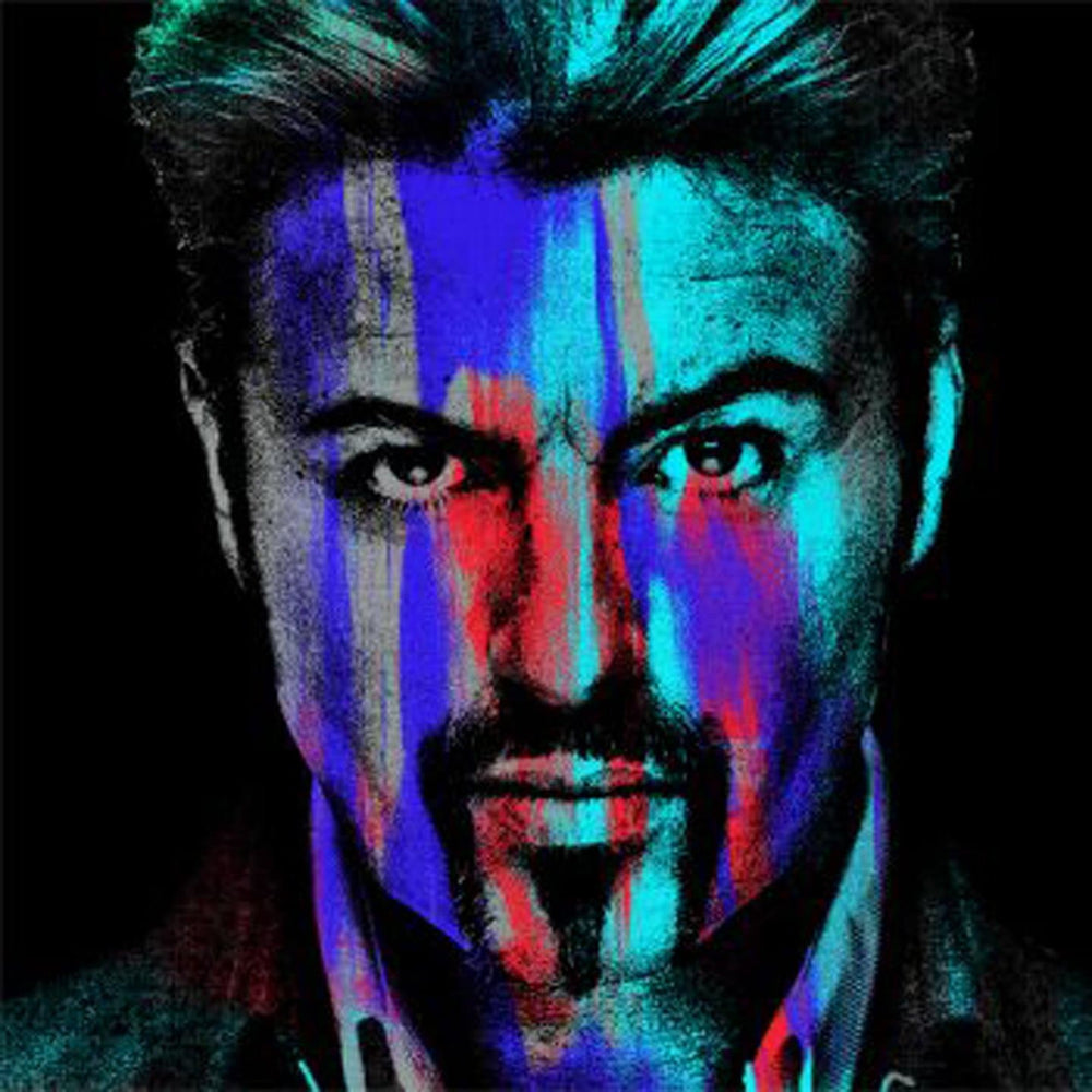 George Micheal Blue, Large Canvas by Anthony Freeman | Enter Gallery