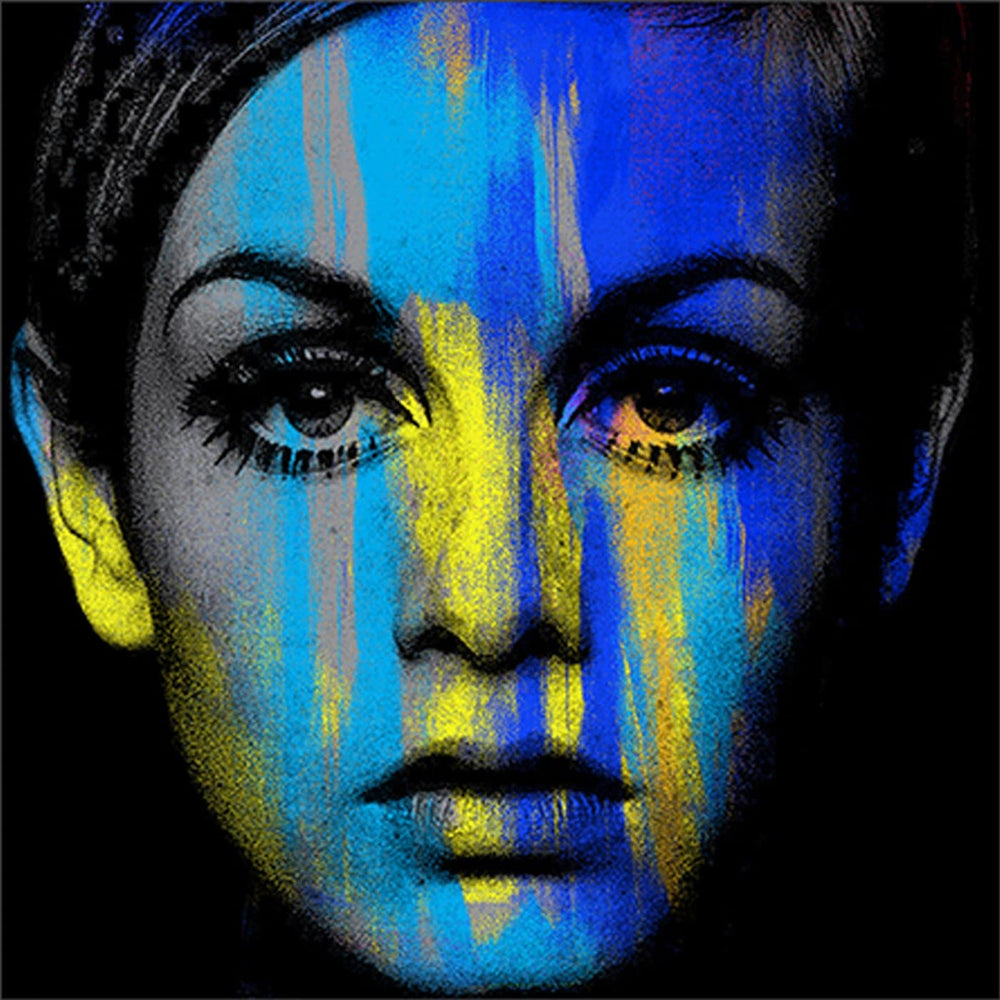 Twiggy Blue, Large Canvas by Anthony Freeman | Enter Gallery