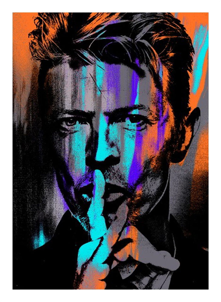 David Bowie Blue Shhh, Medium by Anthony Freeman | Enter Gallery