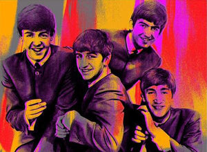 The Beatles Red, Large Canvas by Anthony Freeman | Enter Gallery