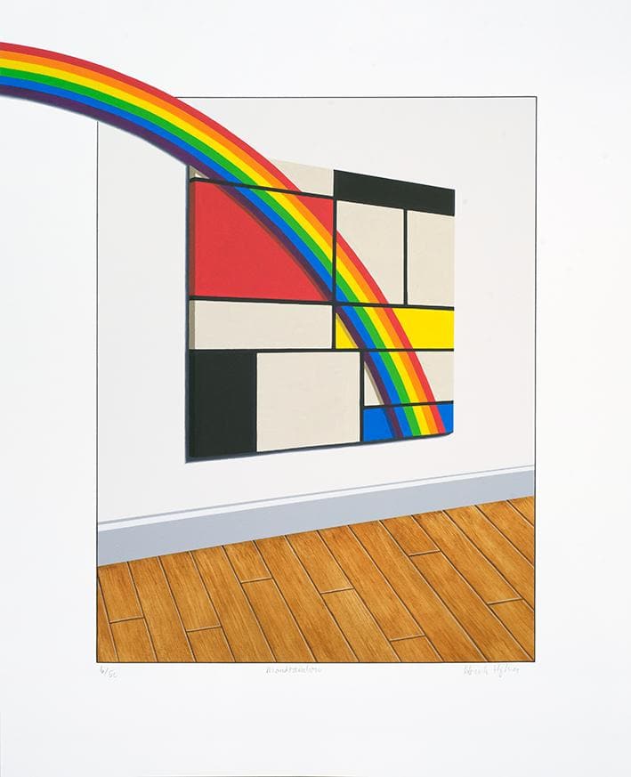 Mondrainbow art print by Patrick Hughes | Enter Gallery