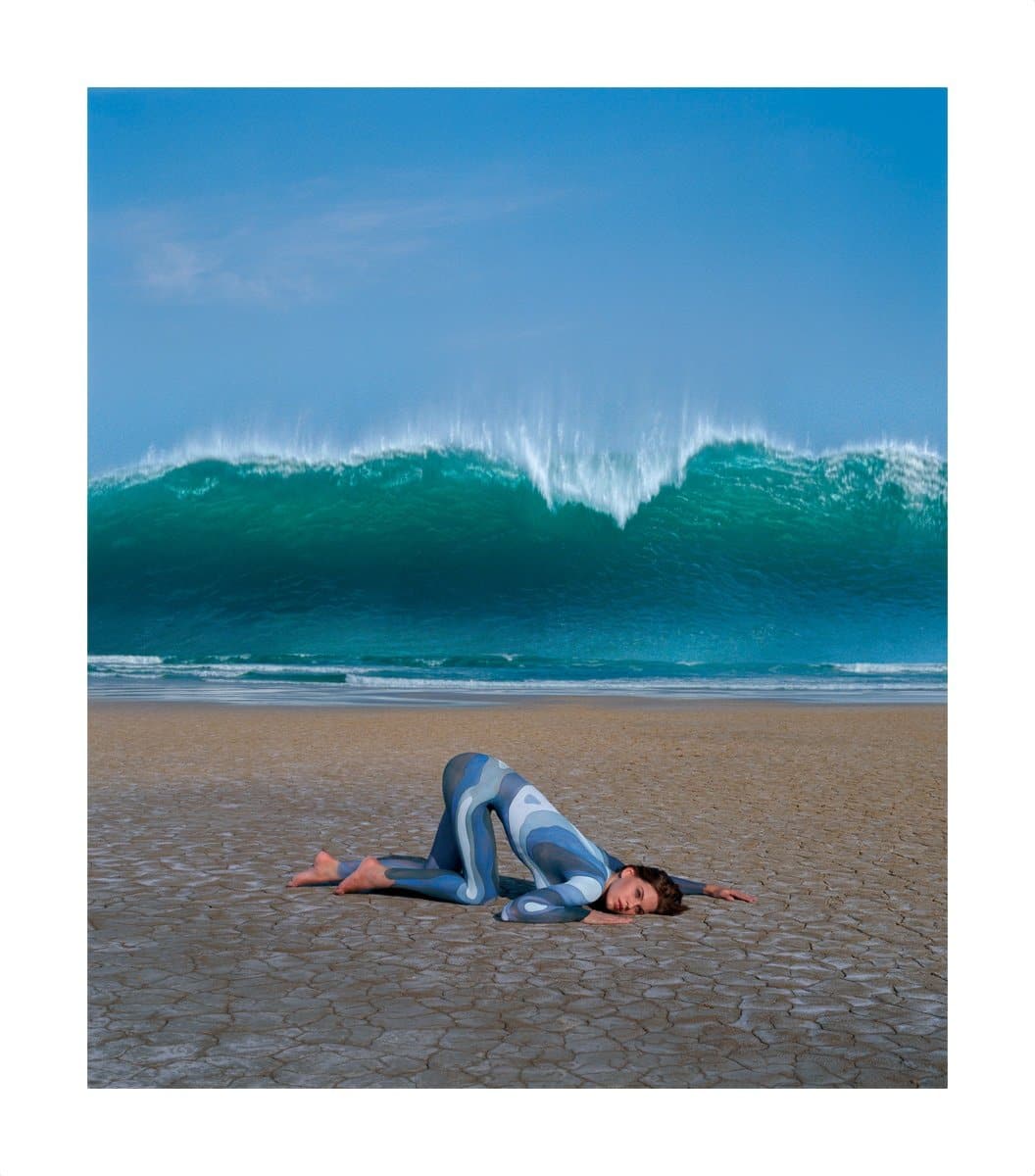 Wave, Deepest Blue silkscreen print by Storm Thorgerson | Enter