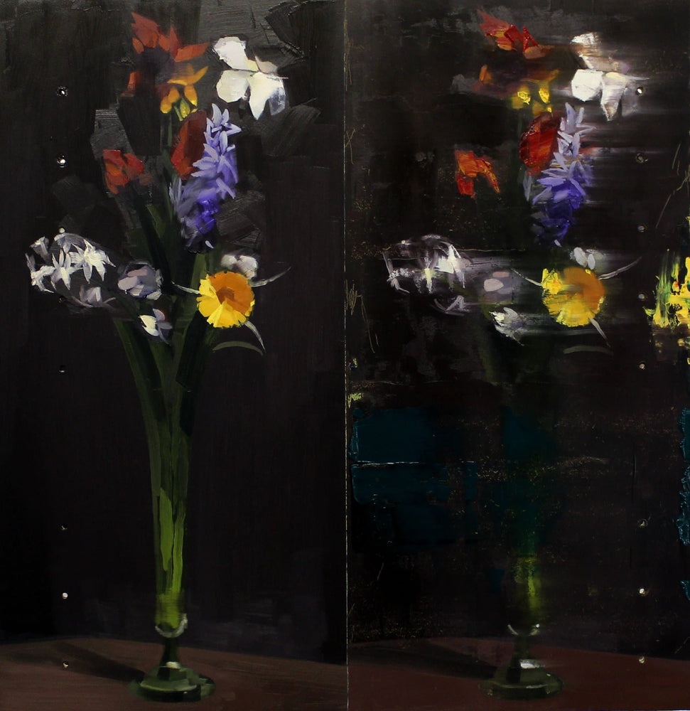Double Flower Portrait After Fantin-Latour by Chris Kettle | Enter Gallery