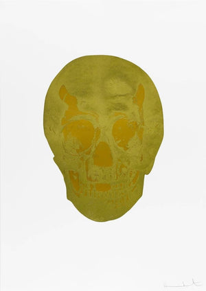 Framed Death Or Glory Sunset Gold/European Gold Glorious Skull